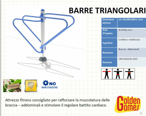 Barres triangulaires Golden Games - FSSW08 – Image 2