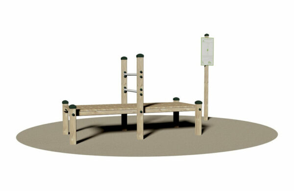 Pompes GiochiPark Trunk sur banc horizontal